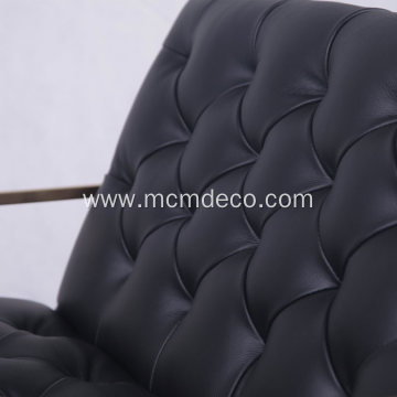 Modern Living Room Genuine Leather Lounge Chair